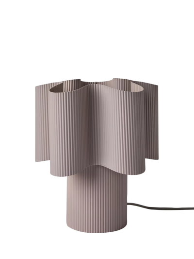 John Lewis MADE Sydney Pleated Table Lamp, Lilac- Buy online at McGrocer