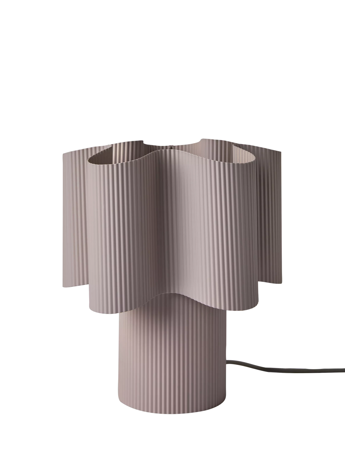 MADE Sydney pleated table lamp in lilac, UK version