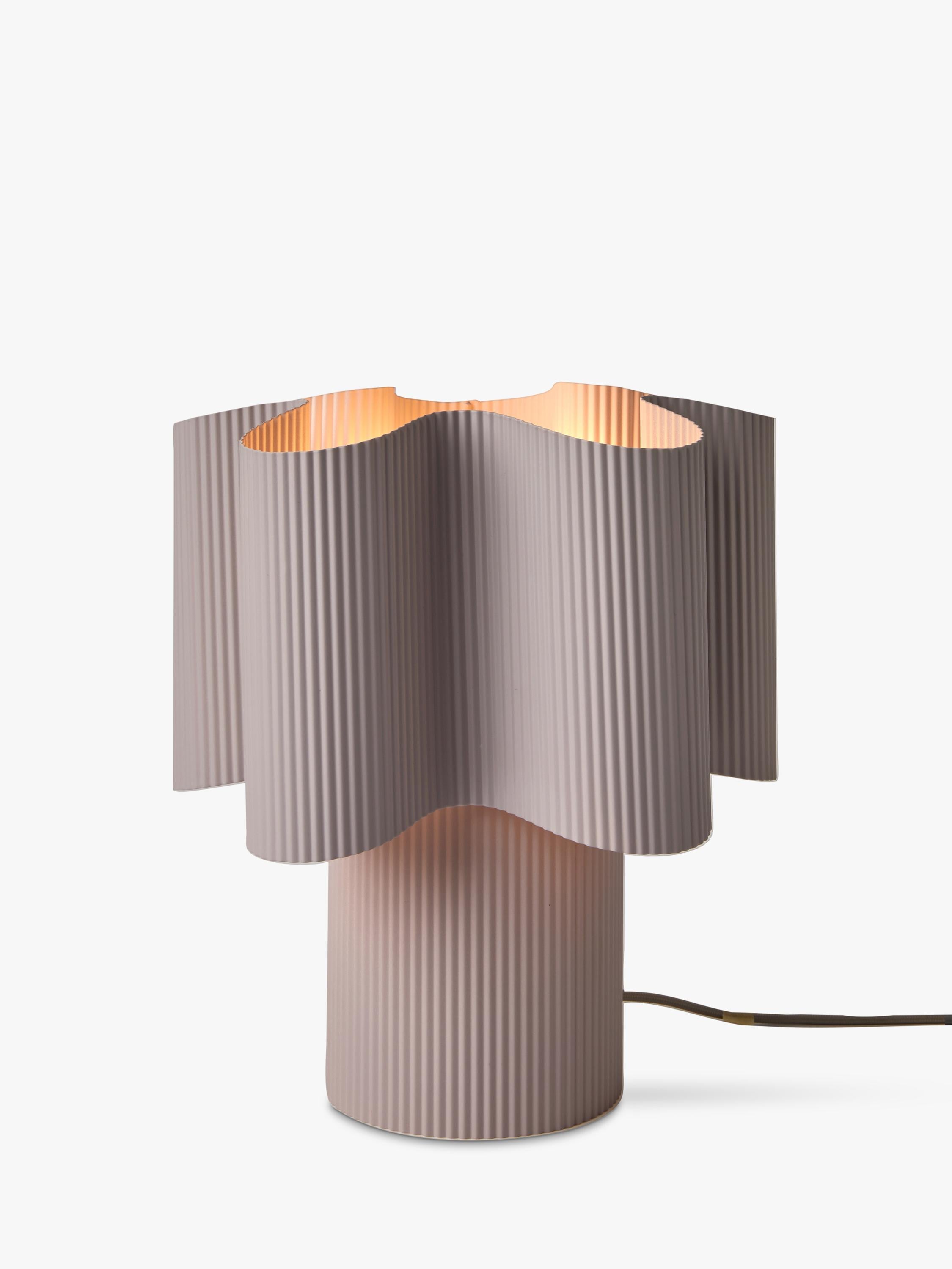 MADE Sydney pleated table lamp in lilac, UK version