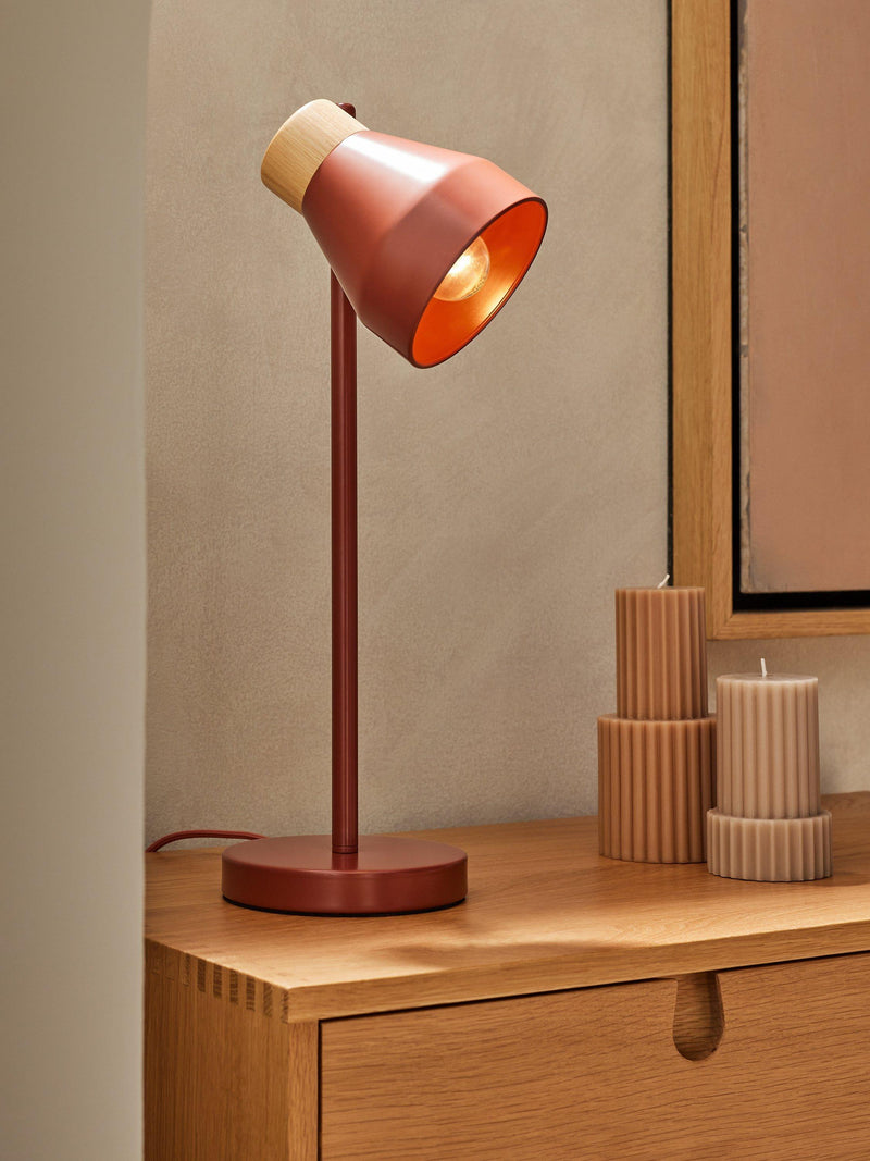 MADE Albert table lamp red, imported from the UK
