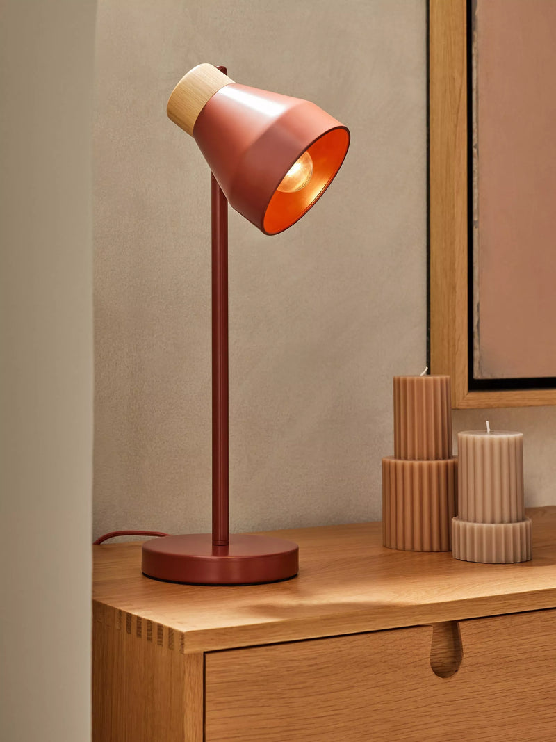 MADE Albert table lamp red, imported from the UK