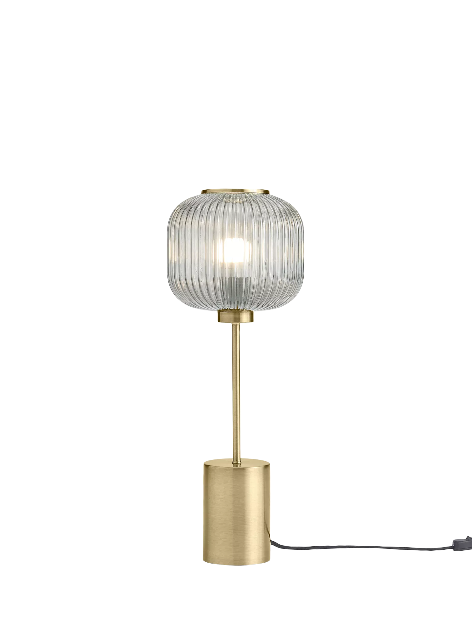 MADE Briz textured glass table lamp grey - British product