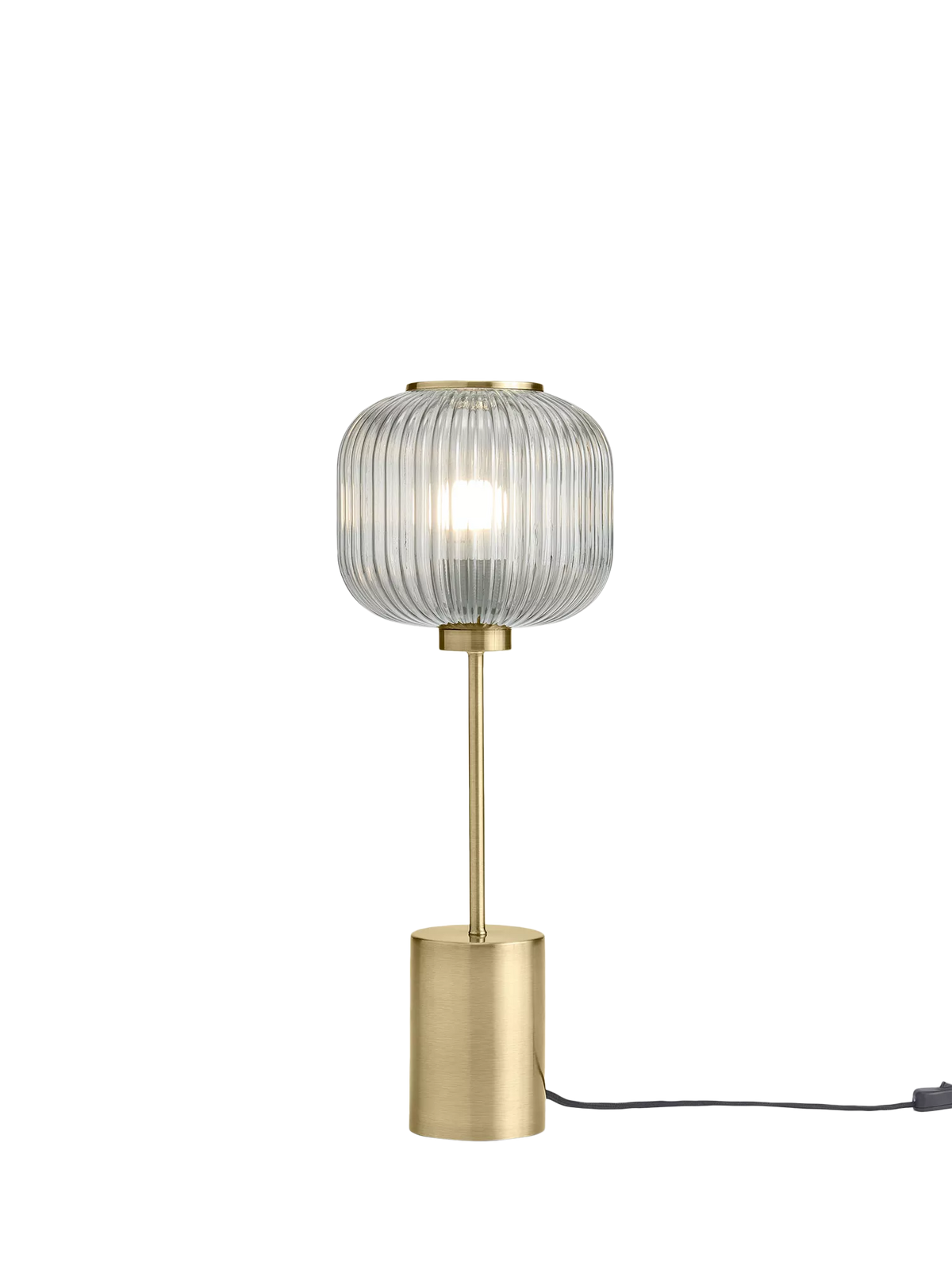 MADE Briz textured glass table lamp grey - British product