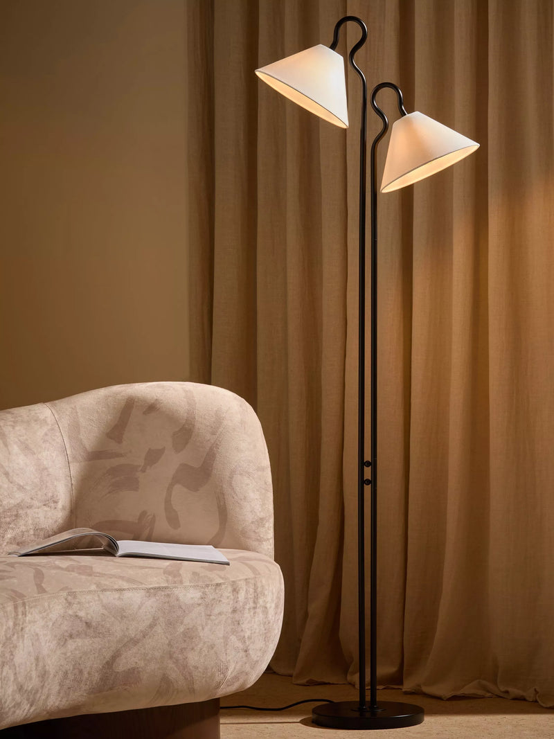 MADE Madelyn floor lamp black (British brand)