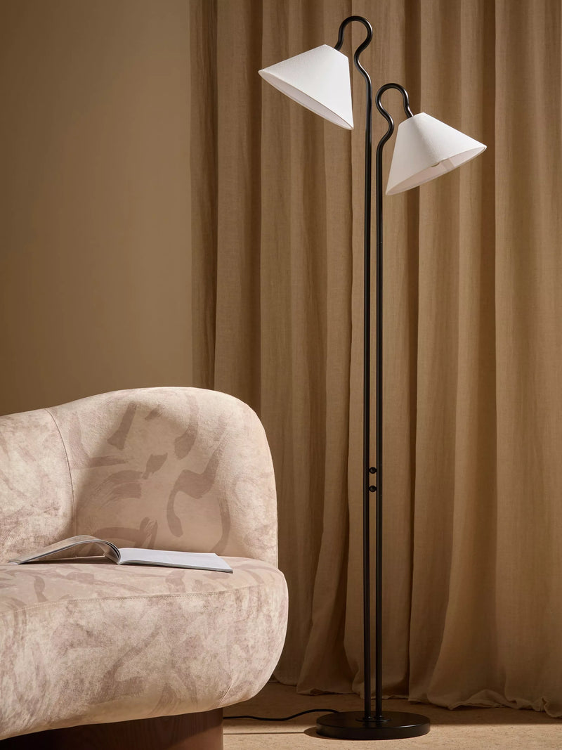 MADE Madelyn floor lamp black (British brand)