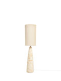 MADE Vince floor lamp cream tapered ceramic base, imported from the UK