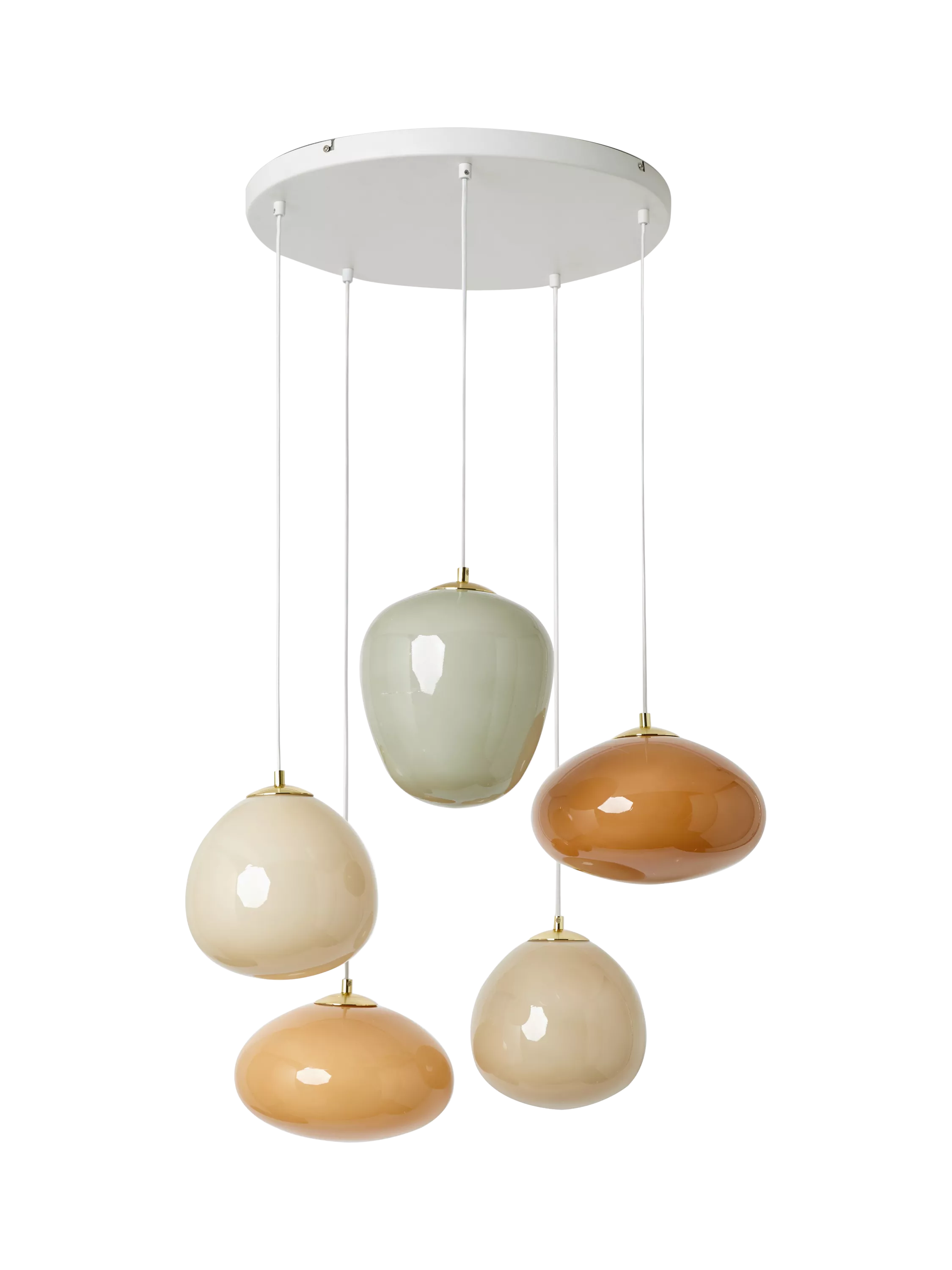 MADE Adrienne cluster pendant ceiling light in cream (British brand)