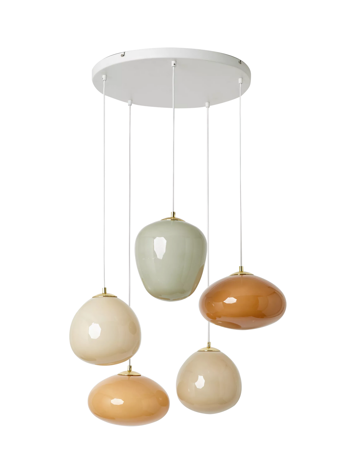 MADE Adrienne cluster pendant ceiling light in cream (British brand)