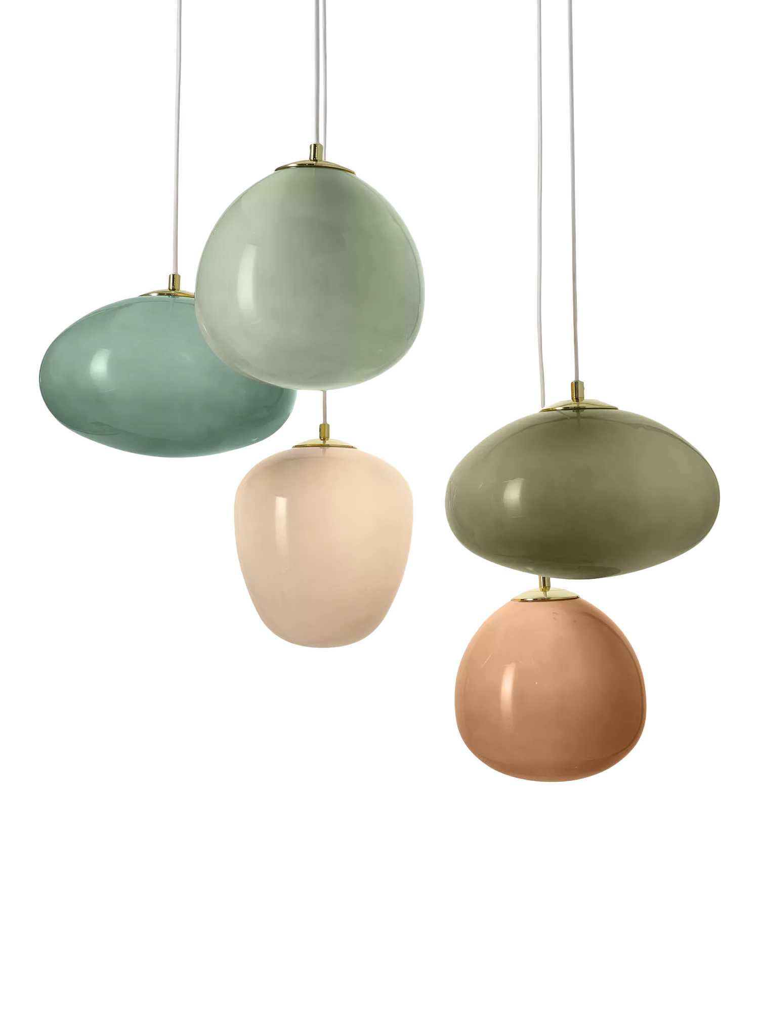 MADE Adrienne green pendant ceiling light - British product