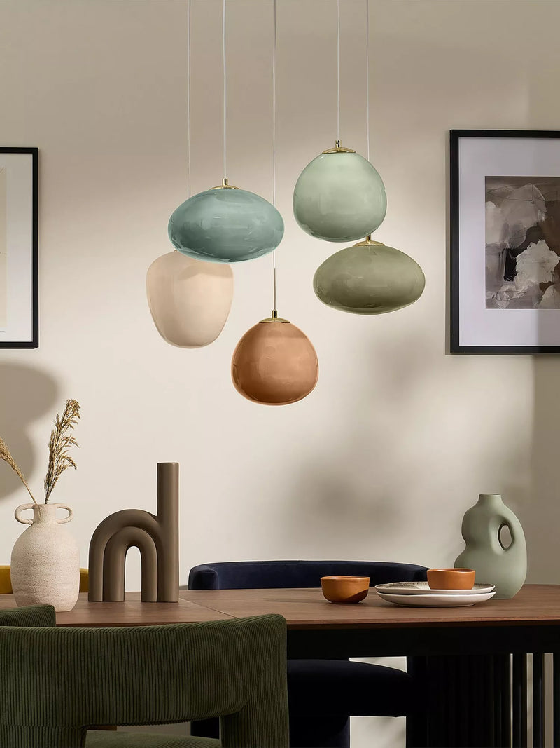 MADE Adrienne green pendant ceiling light - British product
