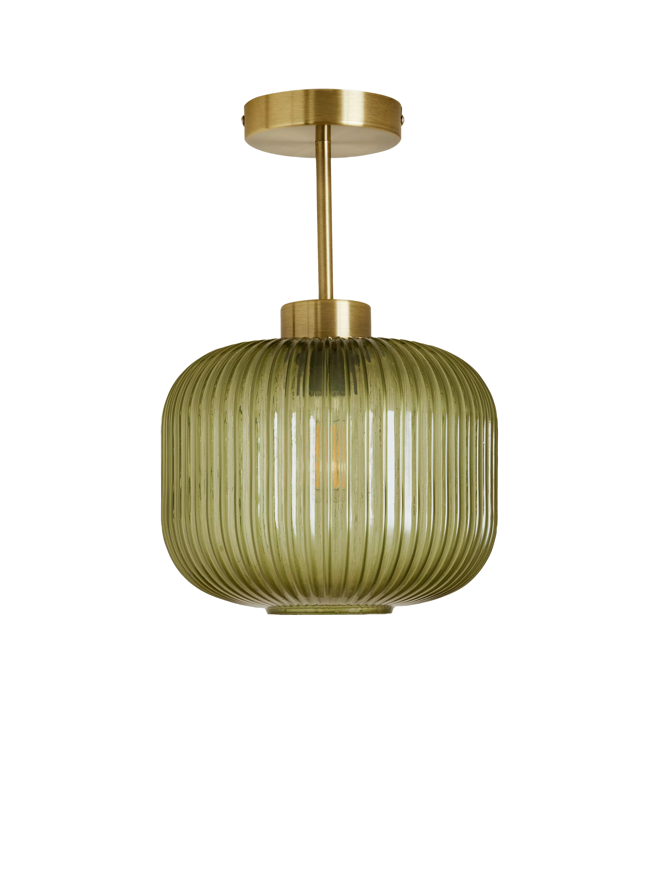 MADE Briz green textured glass ceiling light (British brand)