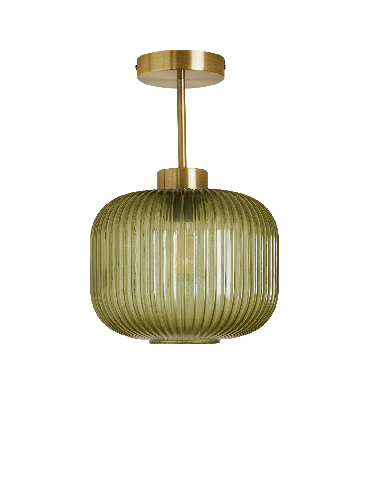 MADE Briz green textured glass ceiling light (British brand)