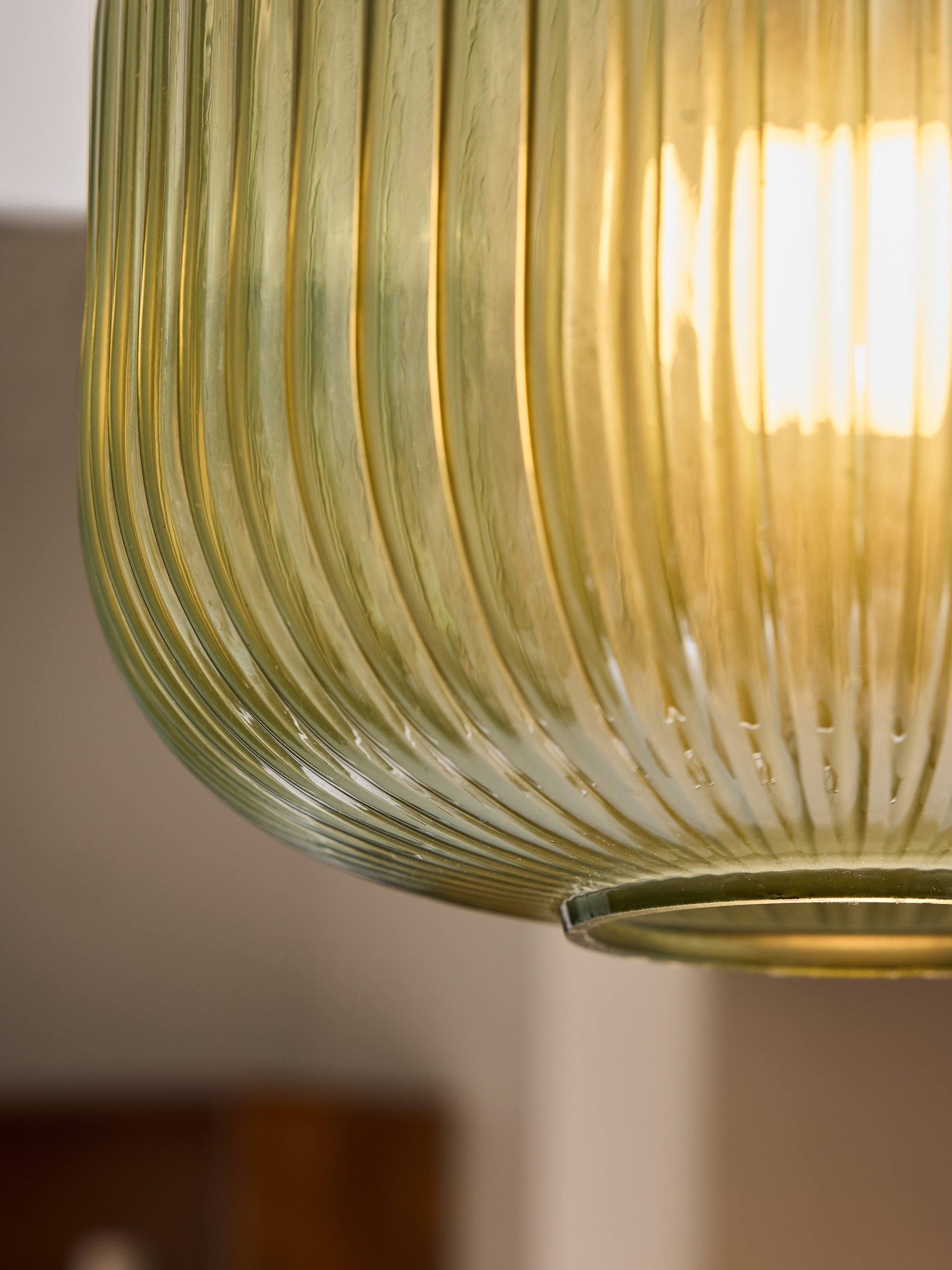MADE Briz green textured glass ceiling light (British brand)