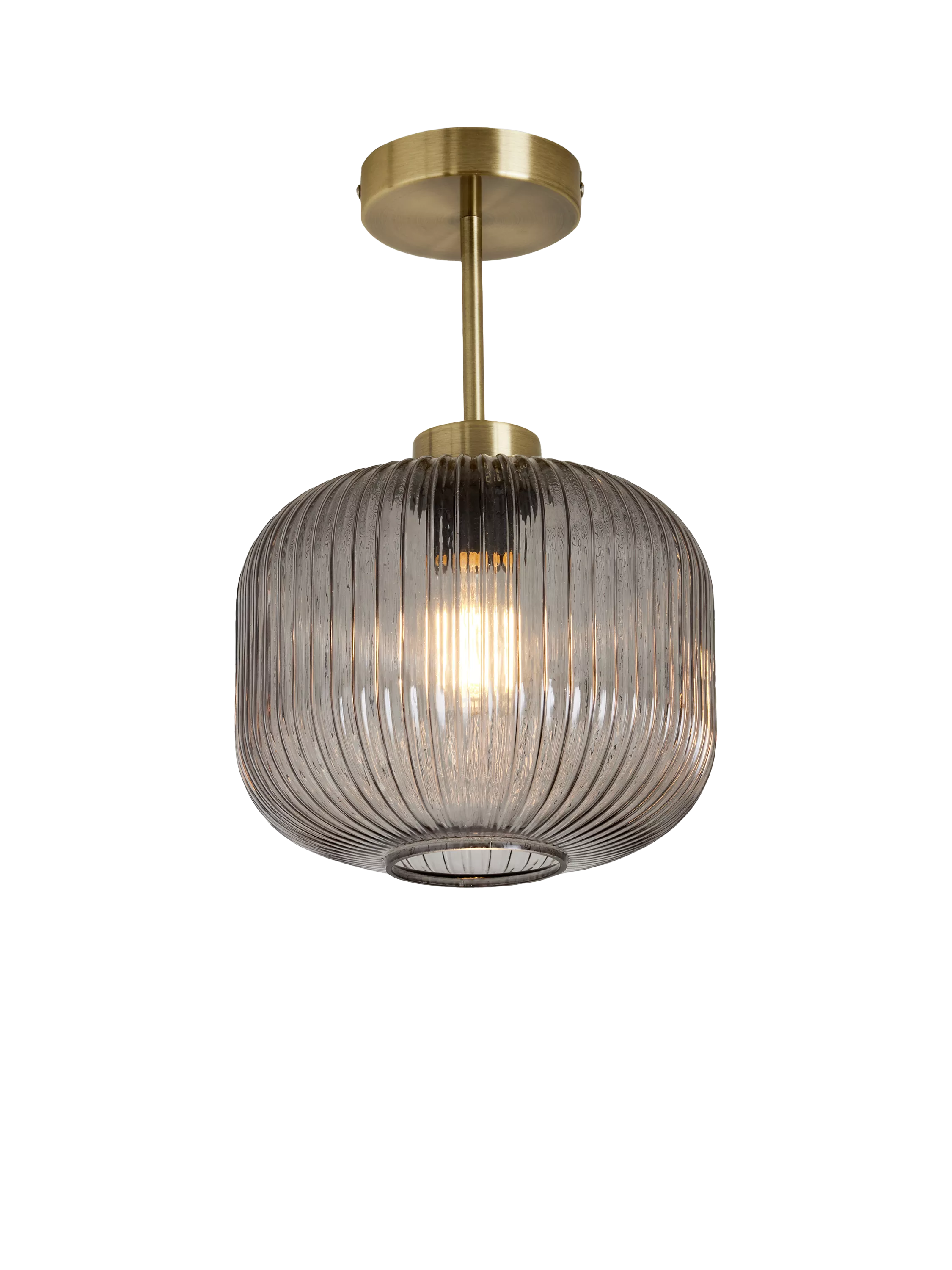 MADE ceiling light textured glass grey 31cm, imported from the UK