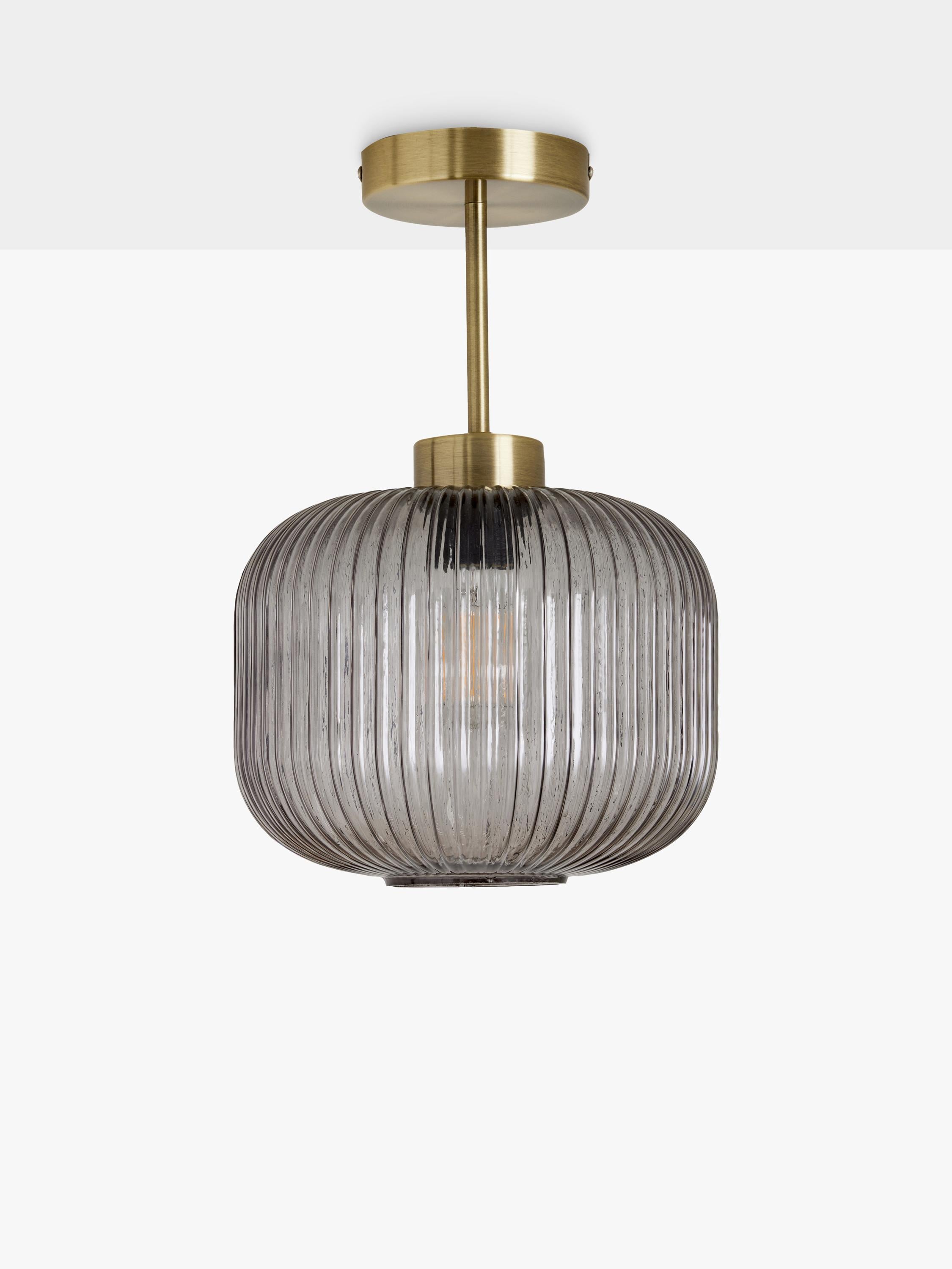 MADE ceiling light textured glass grey 31cm, imported from the UK