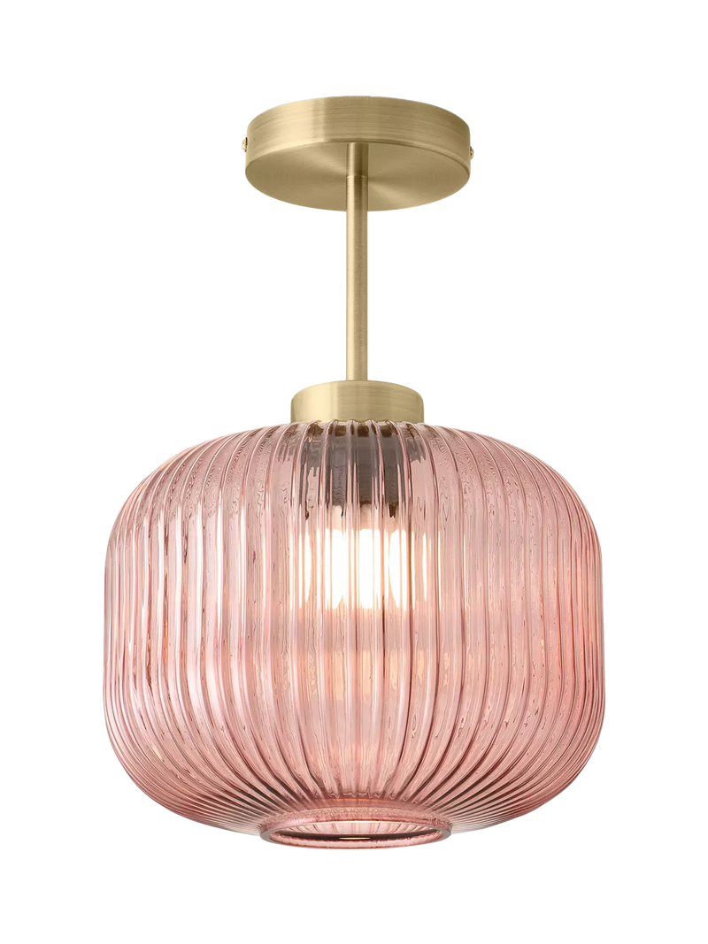 MADE Briz pendant ceiling light with textured glass shade (British brand)