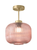 MADE Briz pendant ceiling light with textured glass shade (British brand)