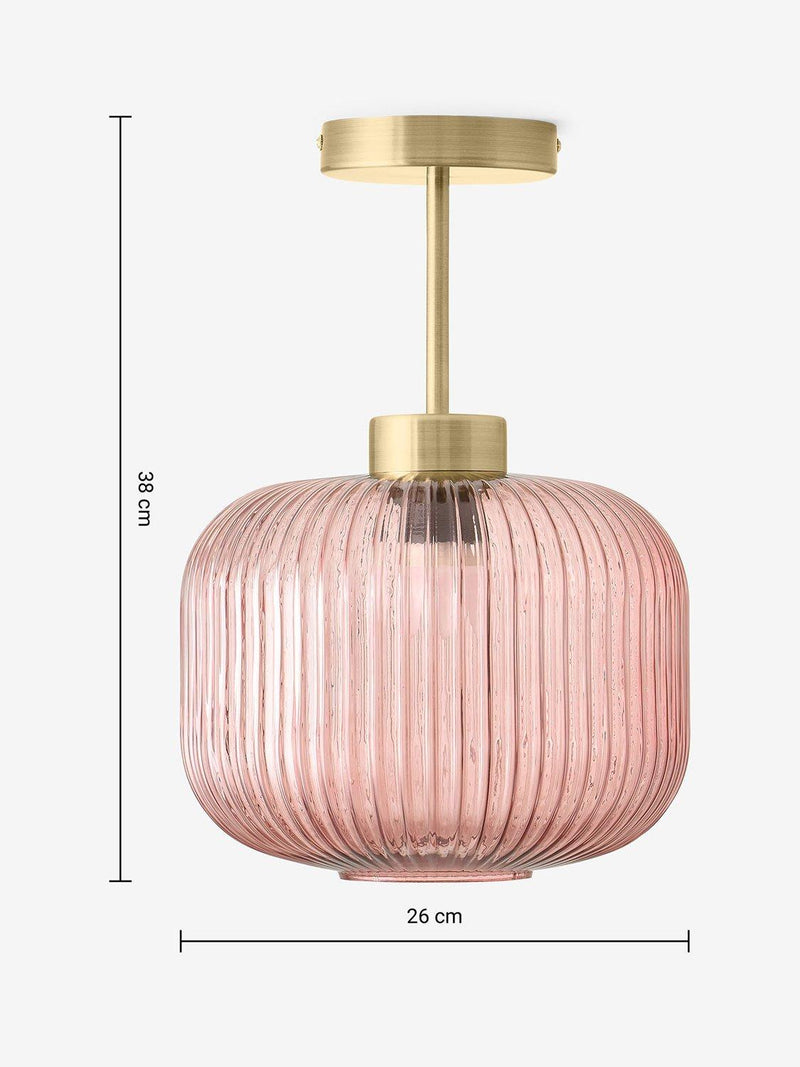 MADE Briz pendant ceiling light with textured glass shade (British brand)