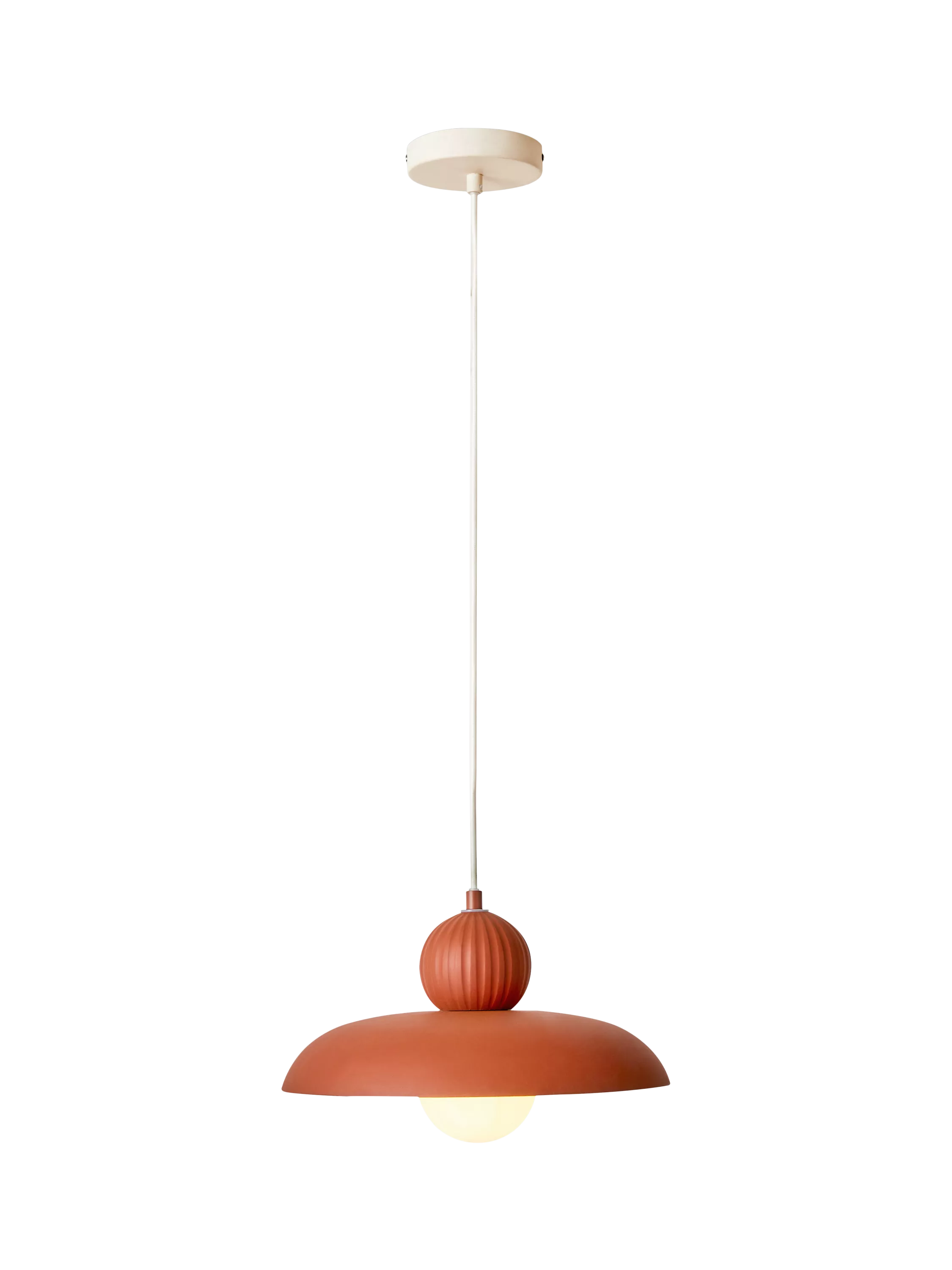MADE Eliya red pendant ceiling light, imported from the UK