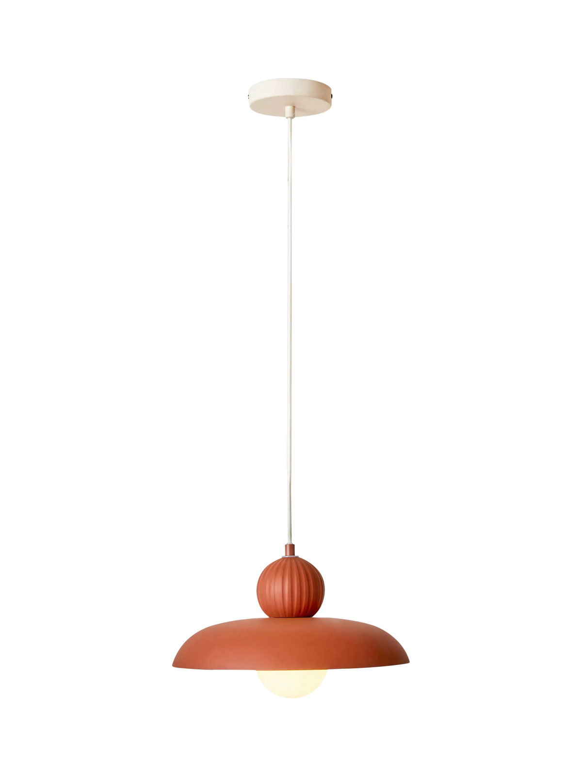 MADE Eliya red pendant ceiling light, imported from the UK