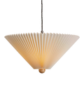 MADE Lila pleated shade ceiling light cream, imported from the UK