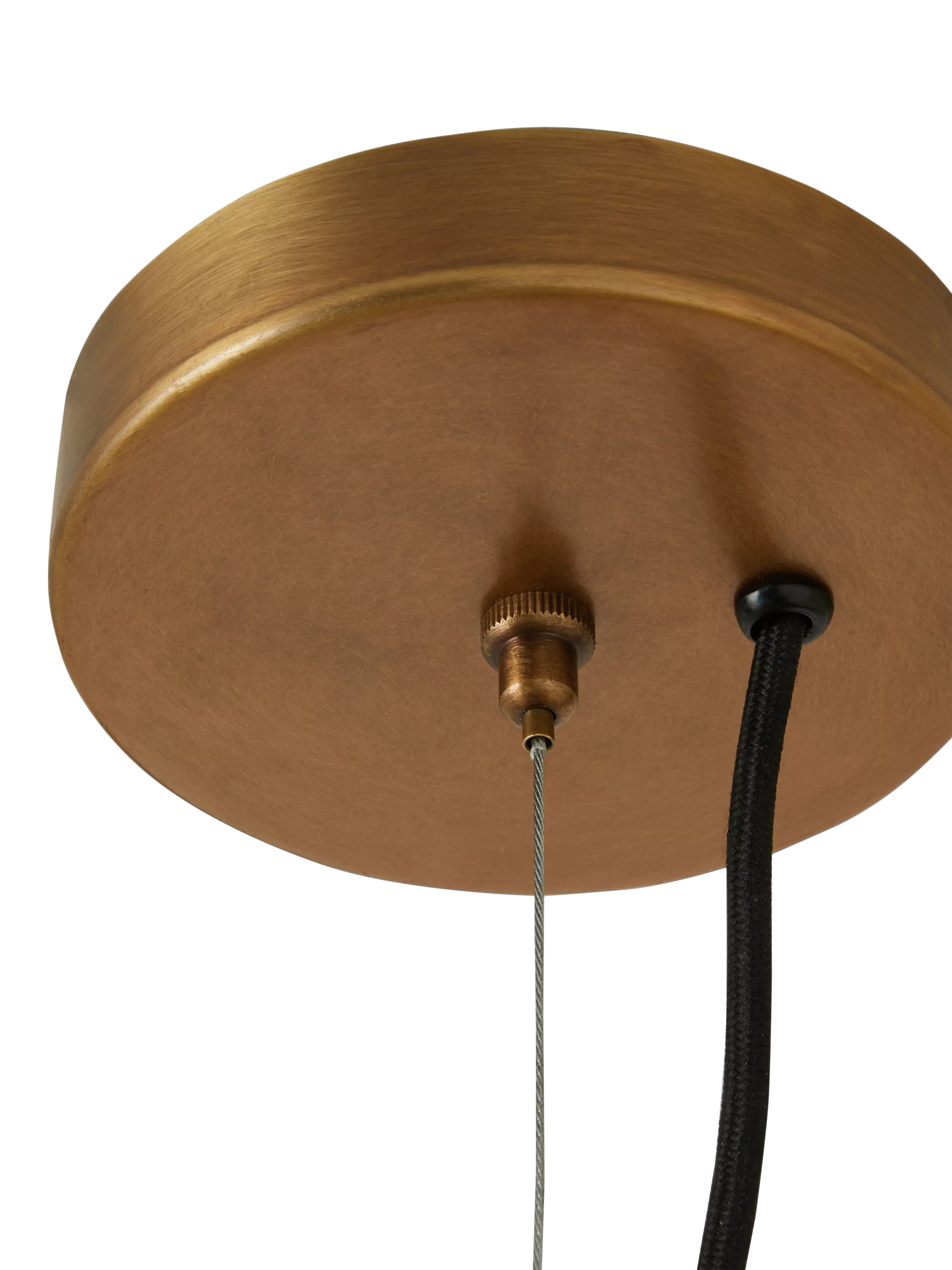 MADE Matara cream woven bamboo pendant light 90cm - UK version