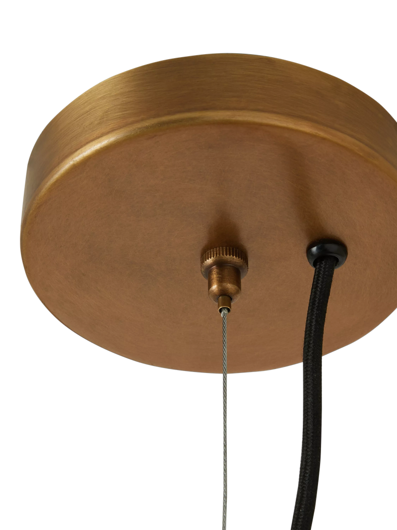 MADE Matara cream woven bamboo pendant light 90cm - UK version