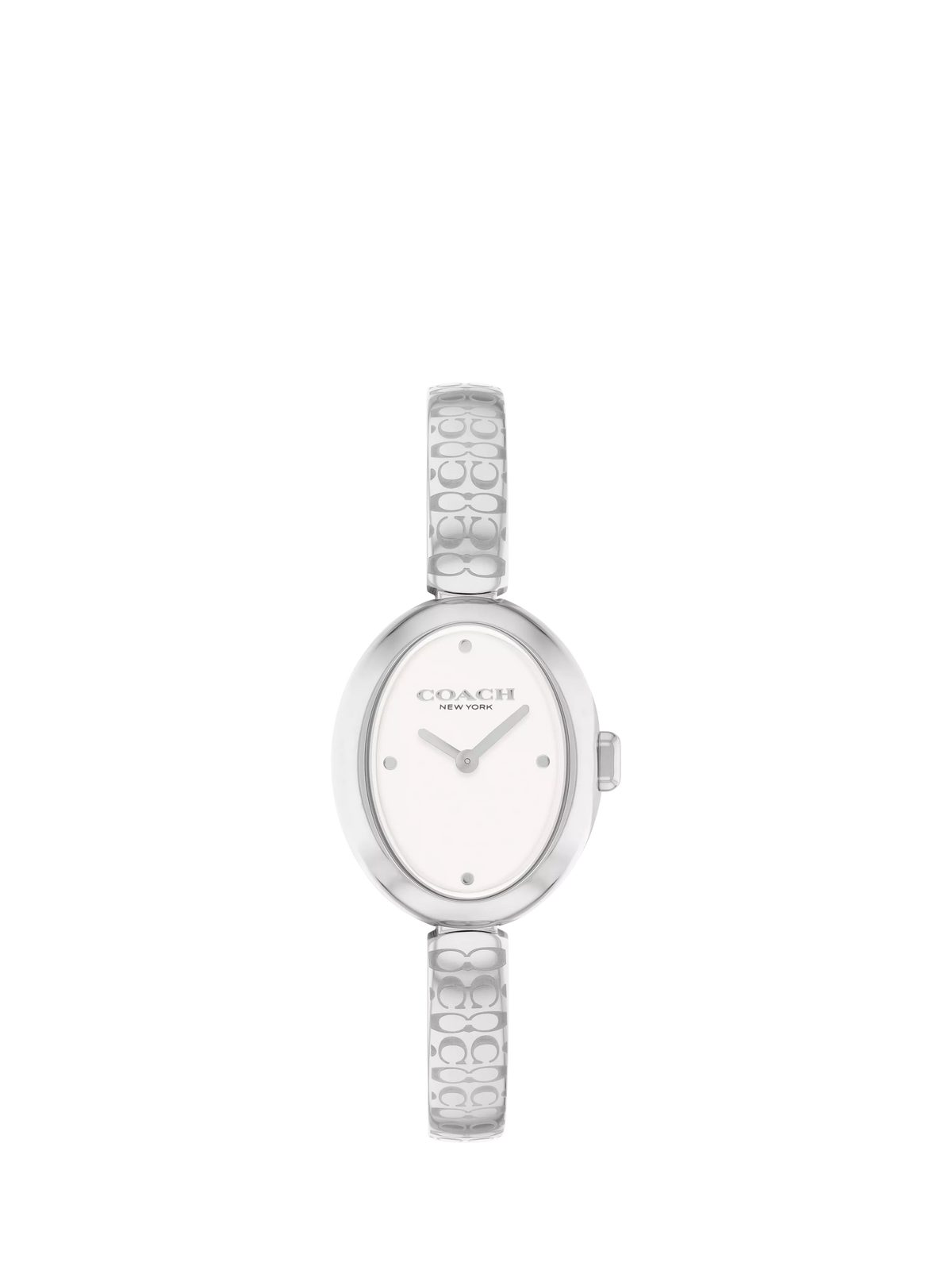 Coach Sammy watch oval stainless steel white dial, imported from the UK