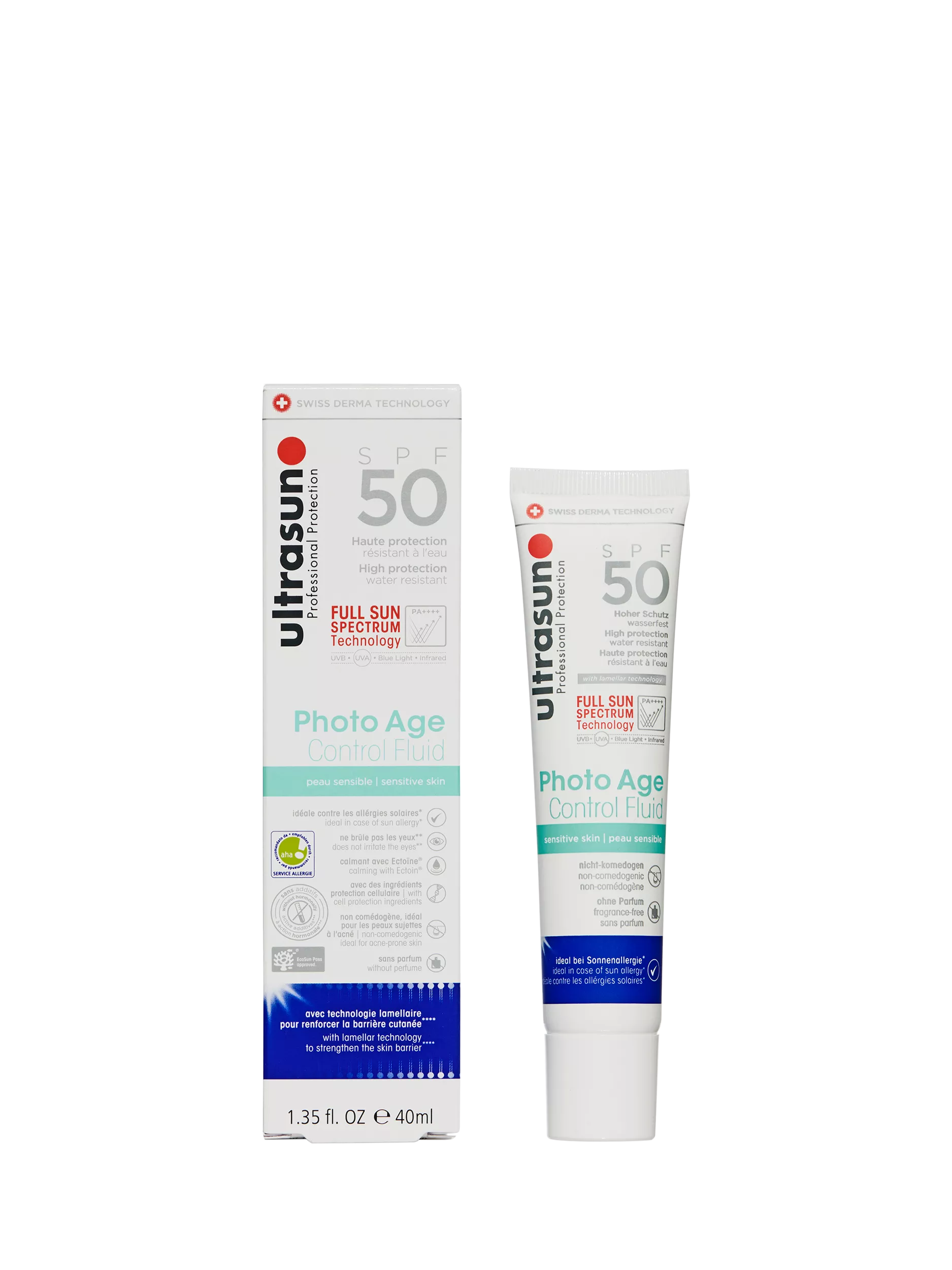 Ultrasun Photo Age Control face fluid 40ml, imported from the UK