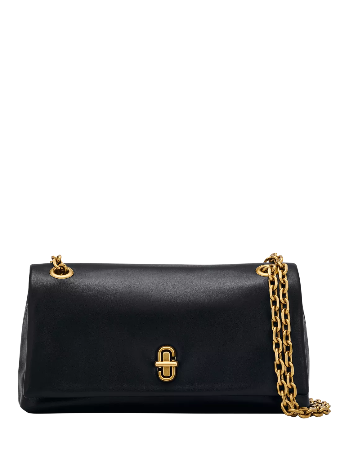 Marc Jacobs Leather The Dual Chain Mini Bag, Black