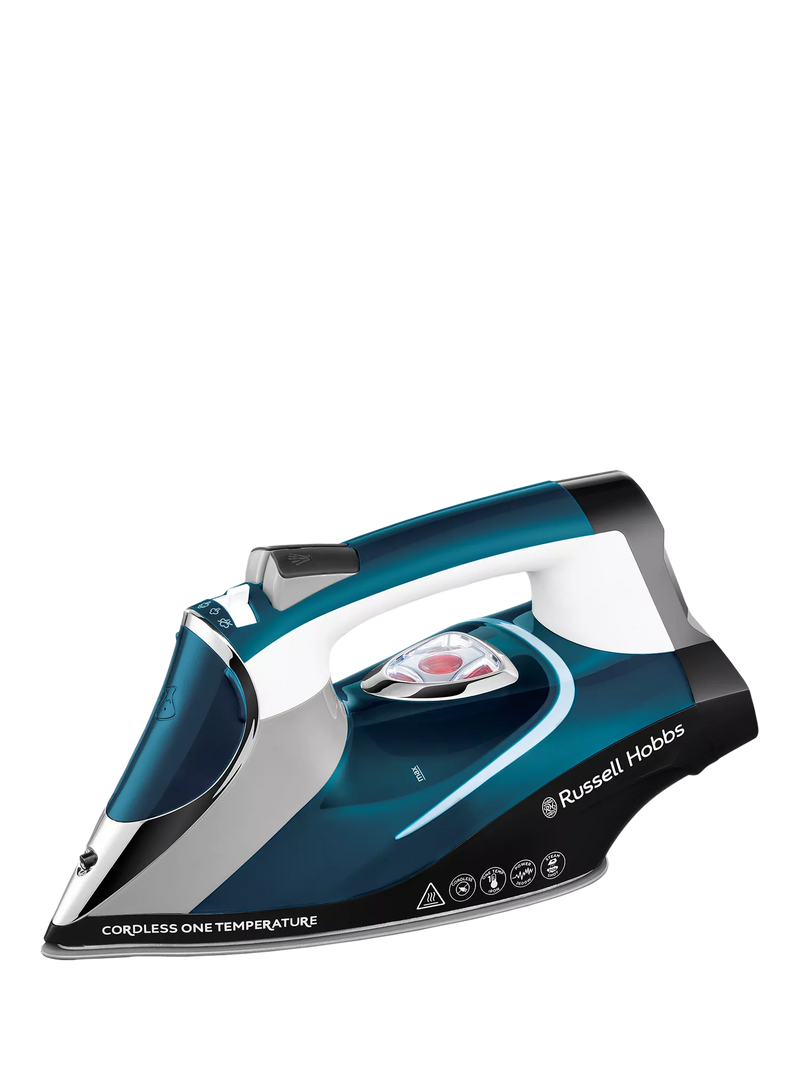 Russell Hobbs cordless iron One Temperature blue (British brand)