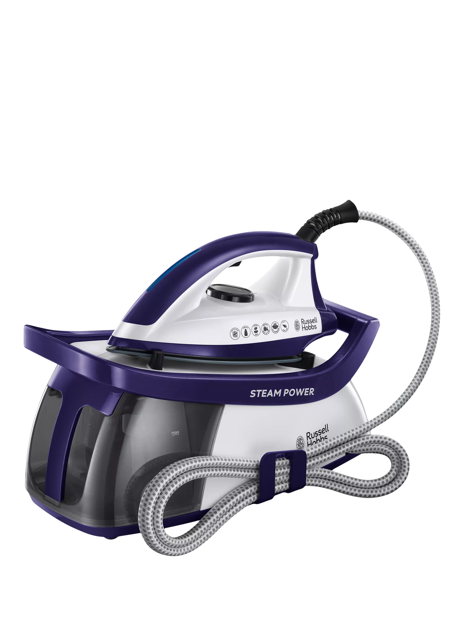 Russell Hobbs steam generator iron purple, imported from the UK