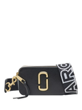 Marc Jacobs Snapshot Leder Umhängetasche, Schwarz