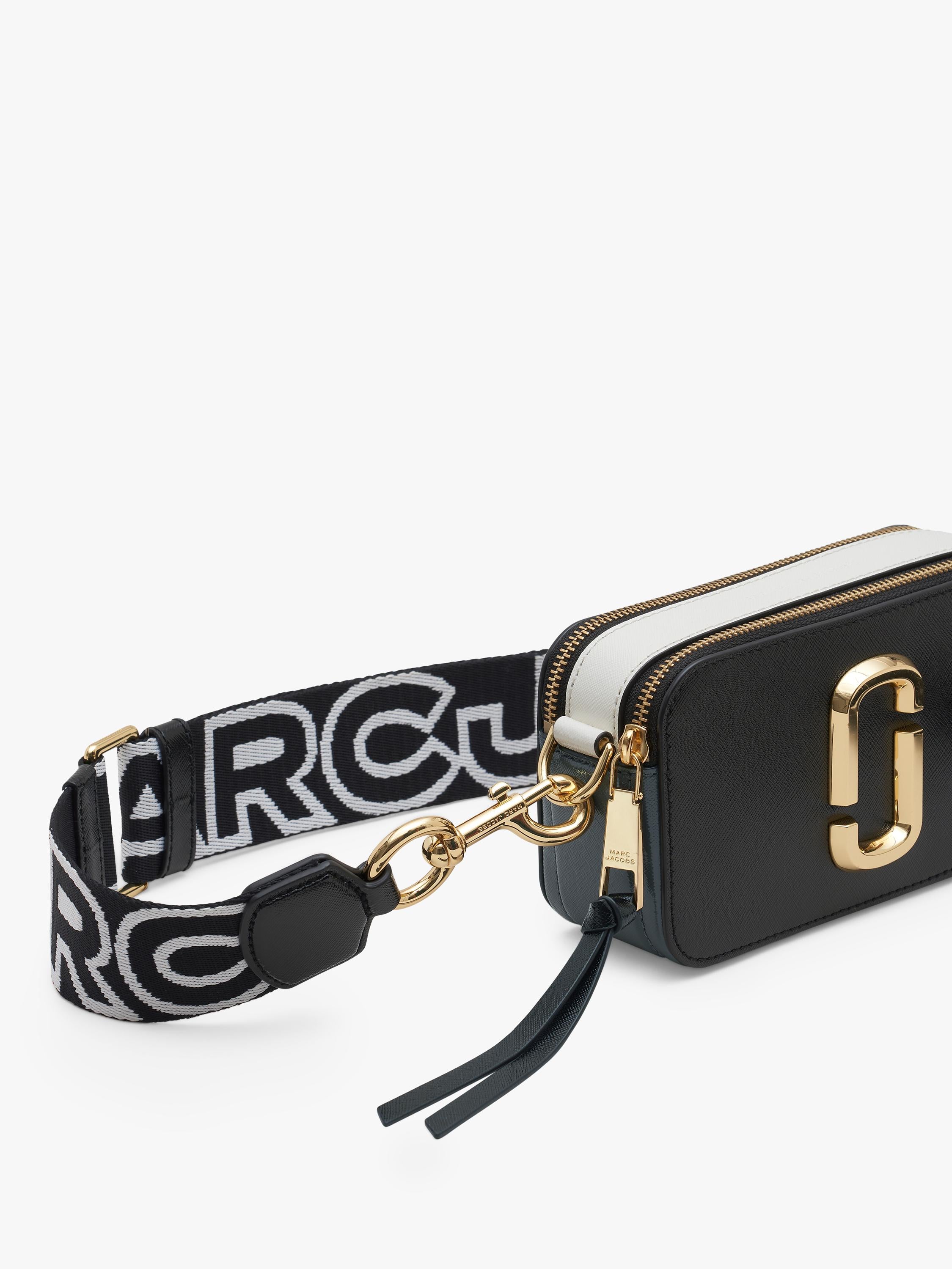 Marc Jacobs Snapshot Umhängetasche aus schwarzem Leder (Britische Marke)