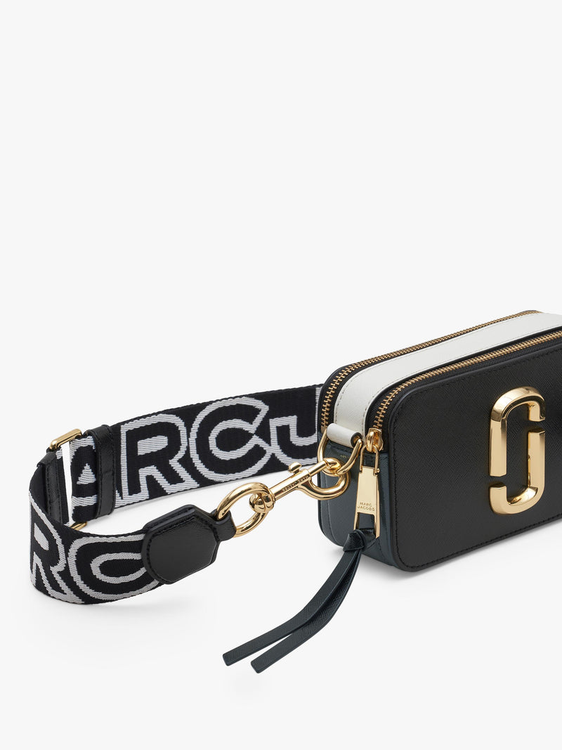 Marc Jacobs Snapshot Umhängetasche aus schwarzem Leder (Britische Marke)