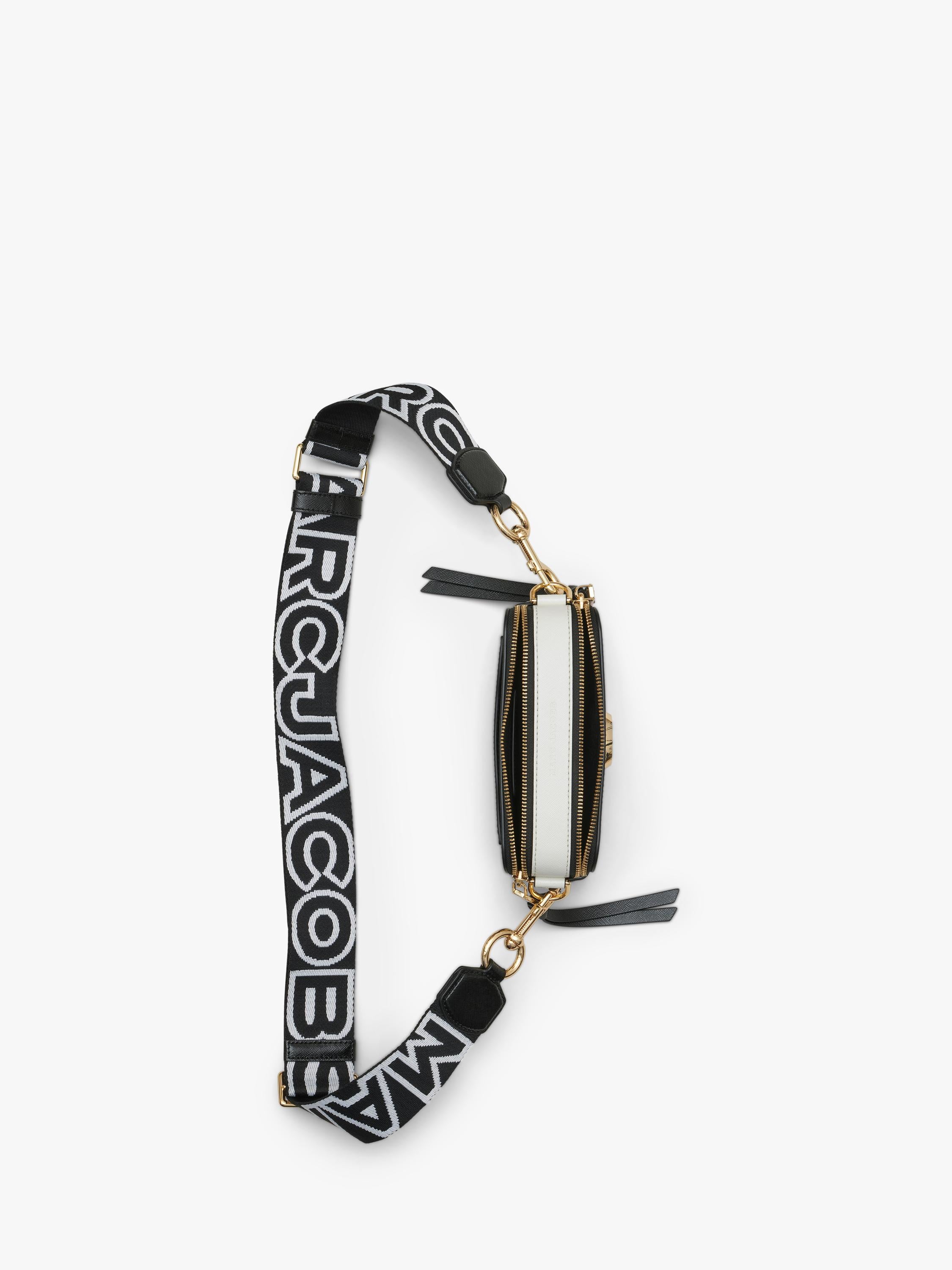 Marc Jacobs Snapshot Umhängetasche aus schwarzem Leder (Britische Marke)