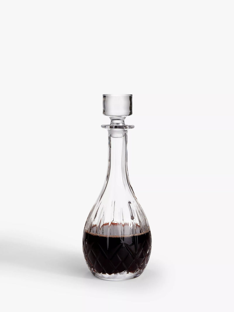 John Lewis Paloma Opera crystal decanter 900ml, imported from the UK