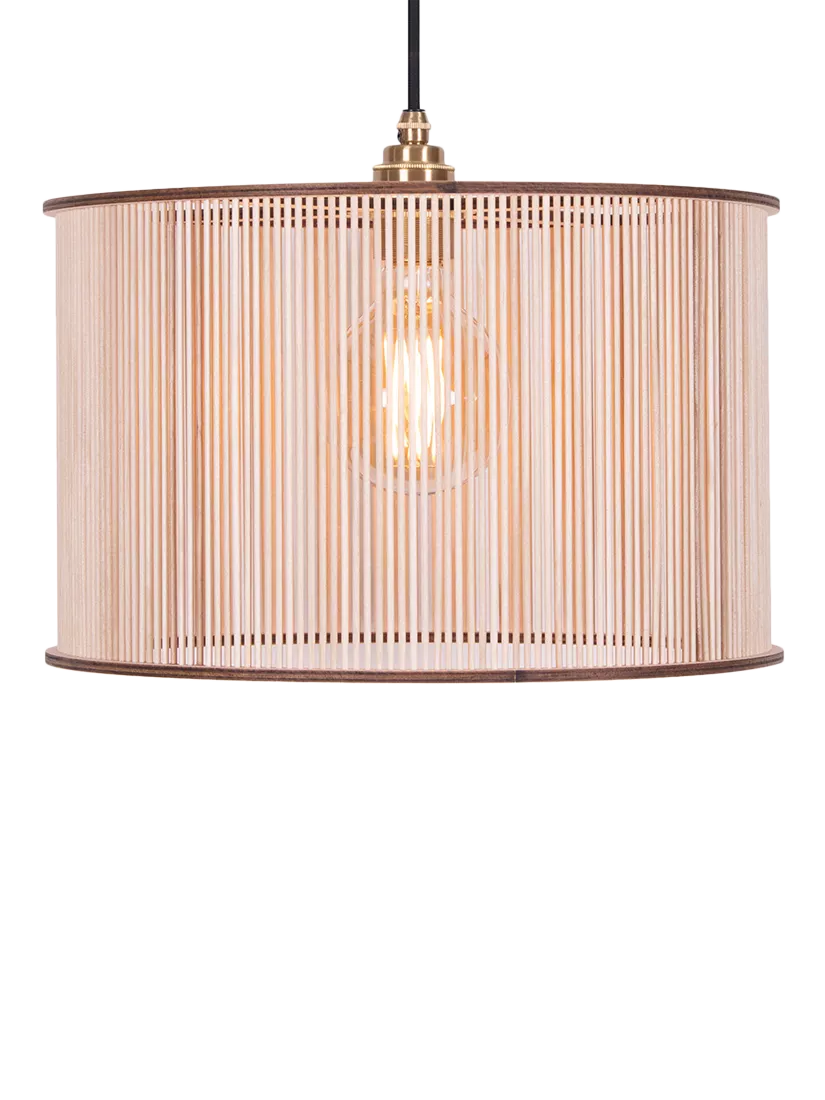 Tom Raffield Artus birch wood pendant ceiling light, imported from the UK