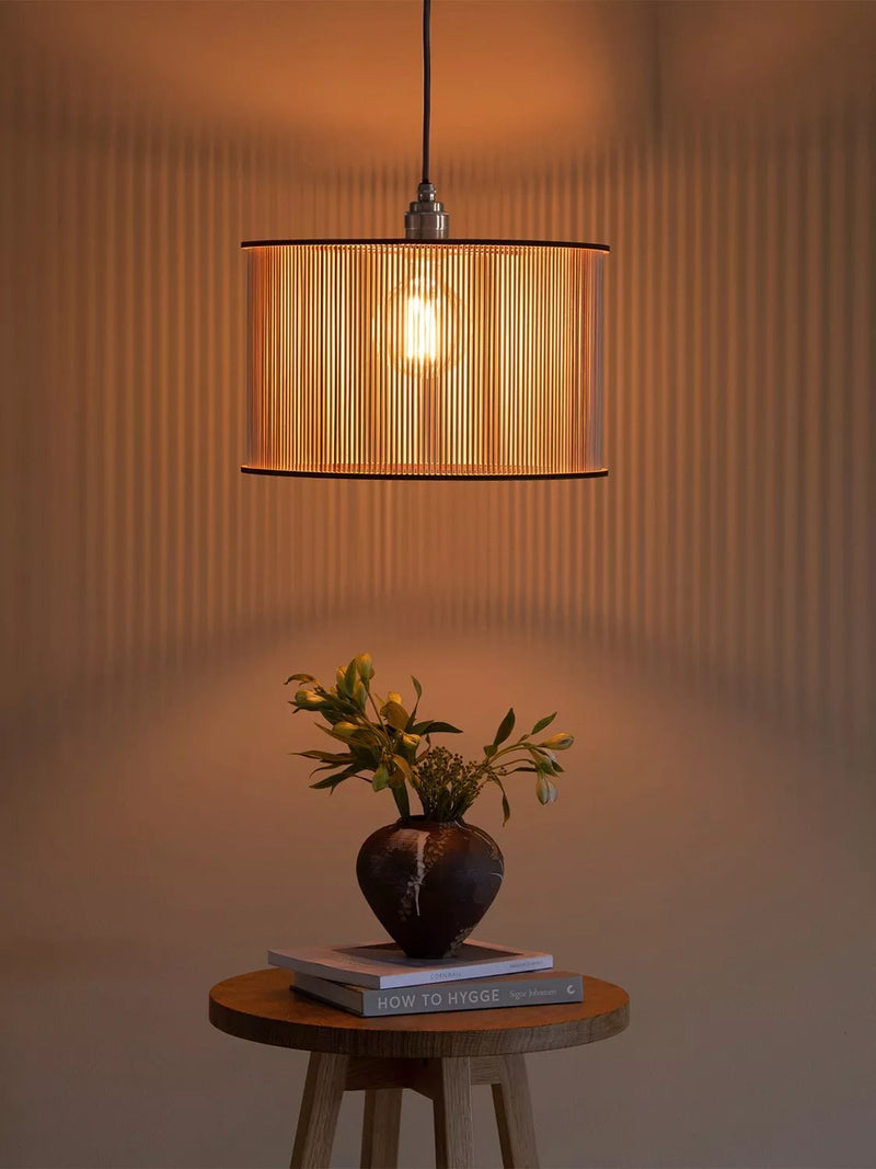 Tom Raffield Artus birch wood pendant ceiling light, imported from the UK