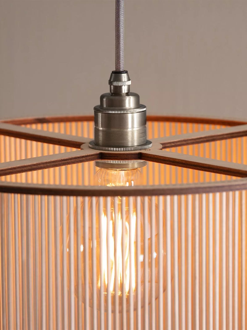 Tom Raffield Artus birch wood pendant ceiling light, imported from the UK