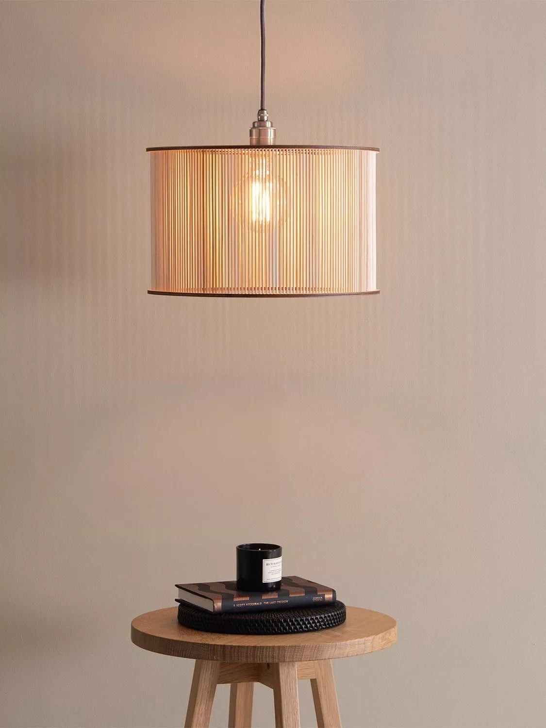 Tom Raffield Artus birch wood pendant ceiling light, imported from the UK