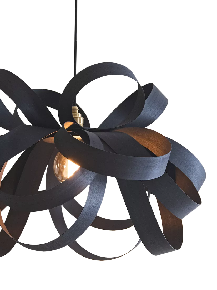 Tom Raffield Noctis Skipper pendant black - British product