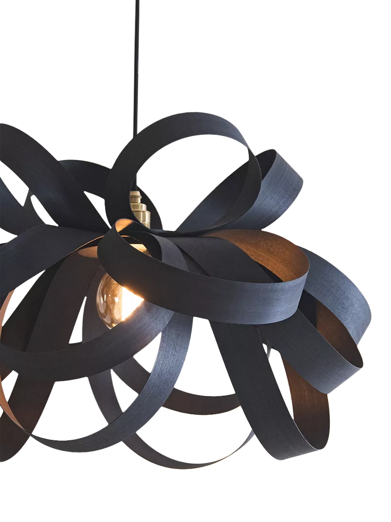 Tom Raffield Noctis Skipper pendant black - British product