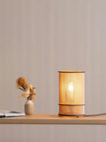 Tom Raffield Artus table lamp birch wood, UK version