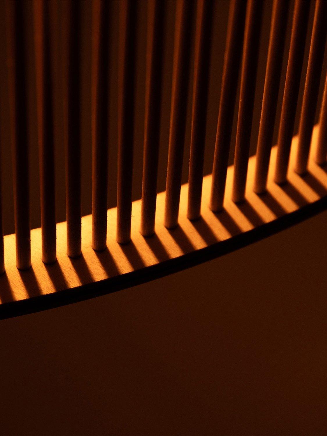 Tom Raffield wall light Birch, imported from the UK