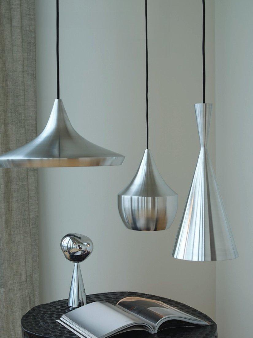 Tom Dixon Unbeaten Fat pendant light aluminium, UK version