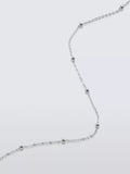 John Lewis delicate satellite chain necklace, silver tone, UK version