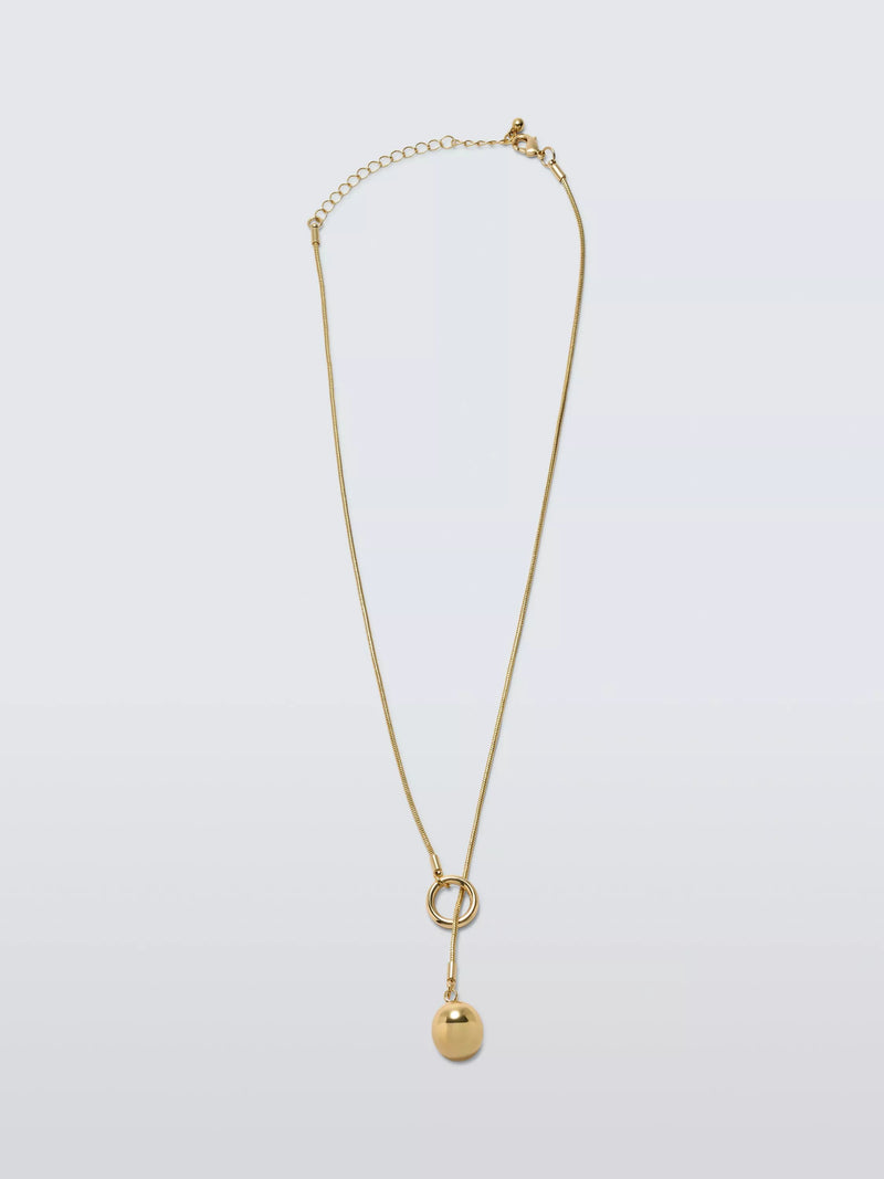 John Lewis sphere drop lariat necklace (British brand)