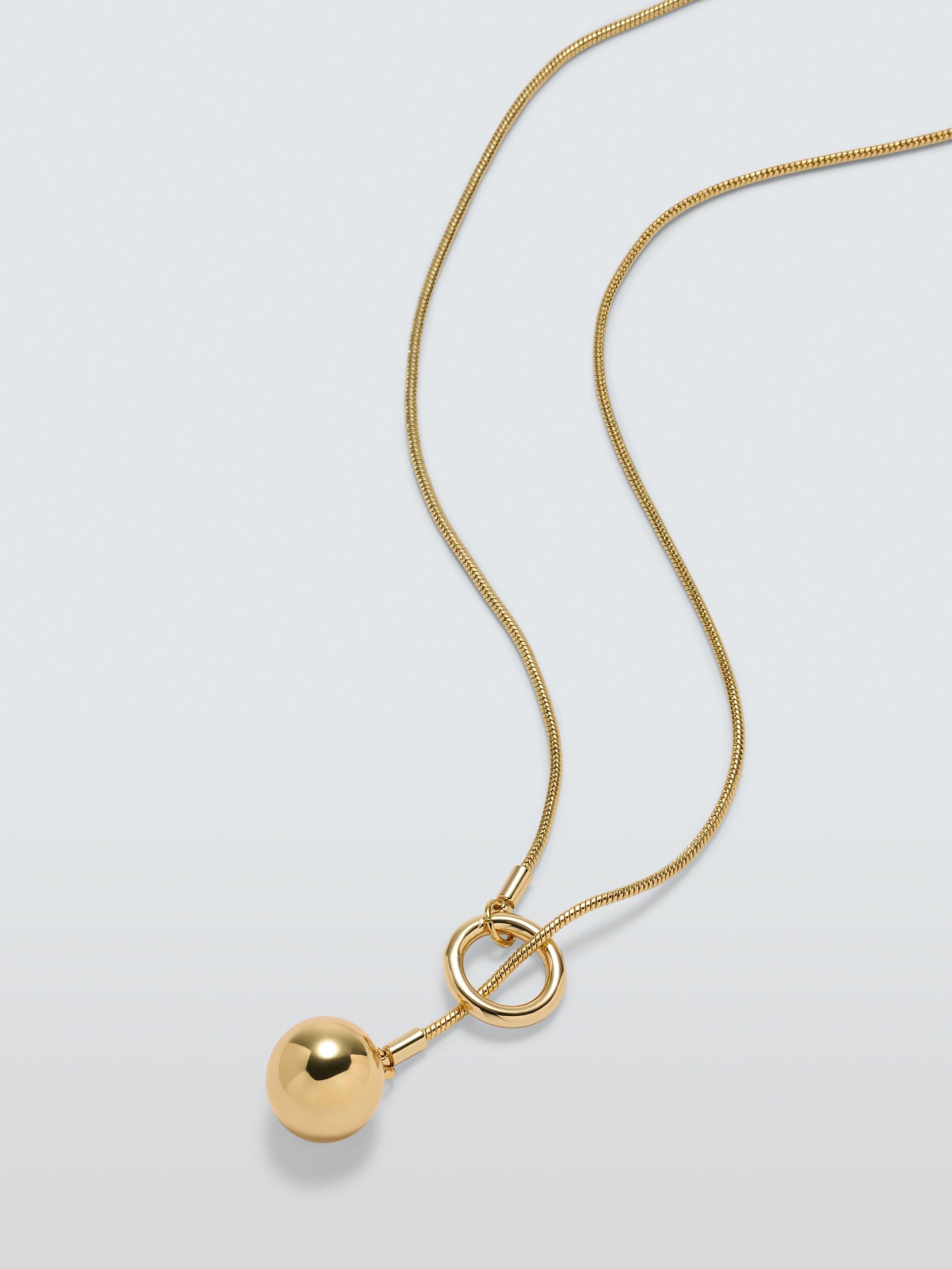 John Lewis sphere drop lariat necklace (British brand)
