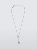 John Lewis Sphere Drop Lariat Necklace Gold Toned